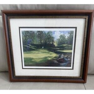 Judy O'Brien Golf Course Matted & Framed  Limited Edition Signed In Pencil 17x15